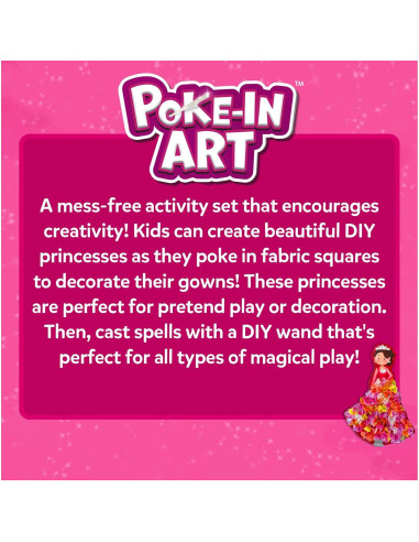 Kit de Manualidades Skillmatics Poke-in Art Princesas Mágicas