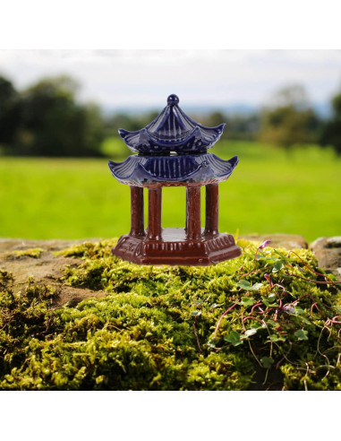 Estatua Mini Pagoda Cerámica Balacoo 10x7.5 cm Decoración