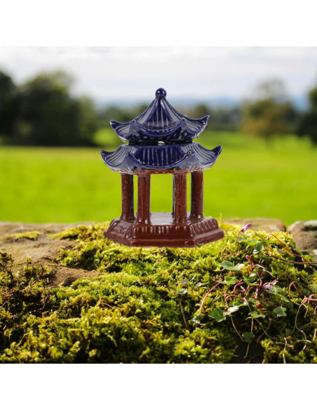 Estatua Mini Pagoda Cerámica Balacoo 10x7.5 cm Decoración