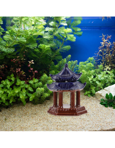 Estatua Mini Pagoda Cerámica Balacoo 10x7.5 cm Decoración