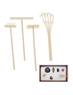 Mini Rastrillos de Arena Zen HX YUEGOUHUI - Paquete de 4