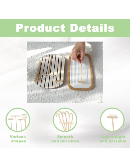 Mini Rastrillos de Arena Zen HX YUEGOUHUI - Paquete de 4