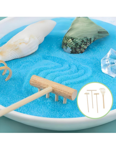 Mini Rastrillos de Arena Zen HX YUEGOUHUI - Paquete de 4