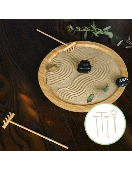 Mini Rastrillos de Arena Zen HX YUEGOUHUI - Paquete de 4