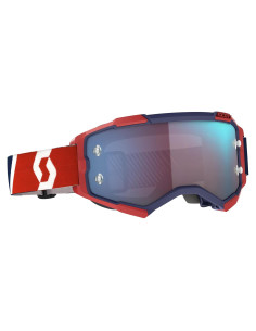 Gafas de Motocross SCOTT Fury Adulto Rojo/Azul Lente Azul