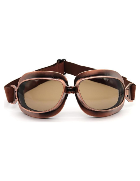 Gafas de piloto retro Cuhubyup UV para motocicleta y deportes
