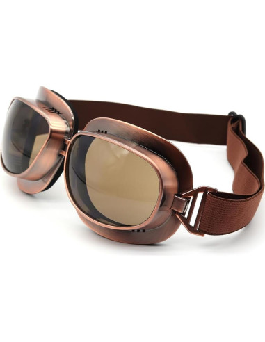 Gafas de piloto retro Cuhubyup UV para motocicleta y deportes