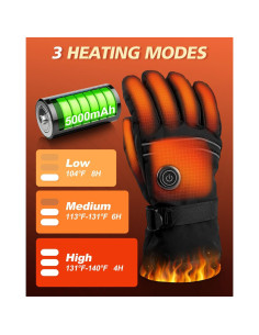 Guantes Calentados Recargables Maraiss L5000 Impermeables 2