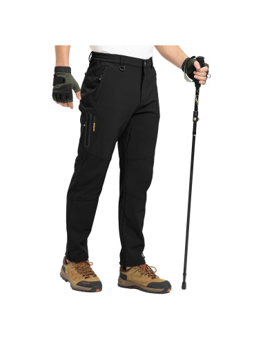 Pantalones de Nieve Impermeables TBMPOY para Hombre 34 Negro