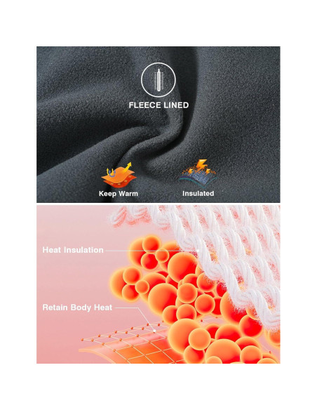 Pantalones de Nieve Impermeables TBMPOY para Hombre 34 Negro