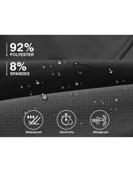 Pantalones de Nieve Impermeables TBMPOY para Hombre 34 Negro