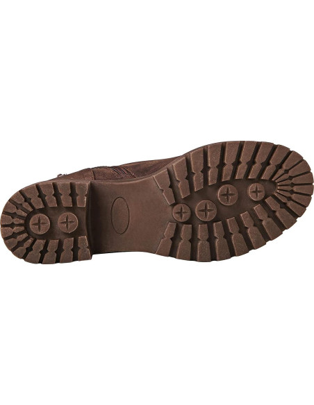 Botas de Motociclista Globalwin para Mujeres - Cuero Vegano Marrón