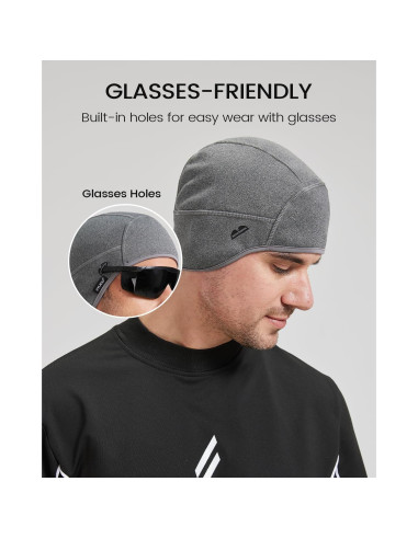 Gorro Térmico Zylioo Unisex XL-XXL Forro Polar para Ciclismo