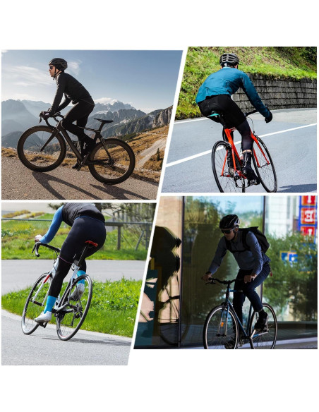 Pantalones de Ciclismo Sponeed para Hombre 4D Térmicos Verde