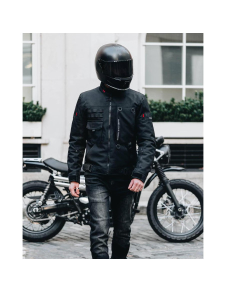 Chaqueta de Motocicleta RIDEIRON MJ5501 CE Negra S