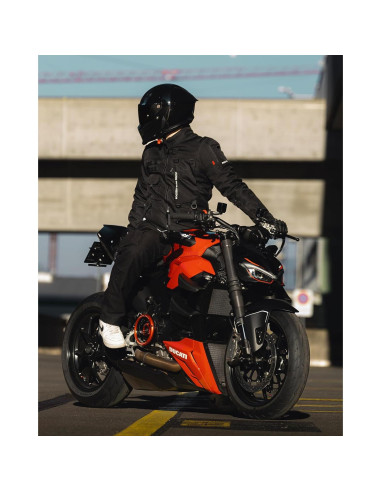 Chaqueta de Motocicleta RIDEIRON MJ5501 CE Negra S