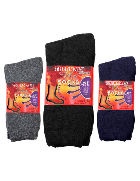 Paquete de 6 Calcetines Térmicos Falari para Hombre - Ultra Cálidos