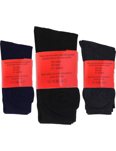 Paquete de 6 Calcetines Térmicos Falari para Hombre - Ultra Cálidos