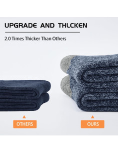 Calcetines térmicos de lana J-BOX para hombres - 4 pares invierno 2