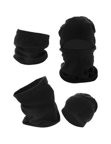 Tatuo 4 Piezas Calentador de Cuello Forro Polar Multifuncional