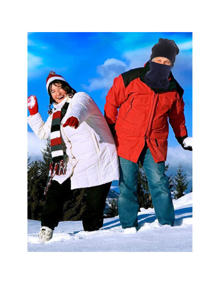 Tatuo 4 Piezas Calentador de Cuello Forro Polar Multifuncional