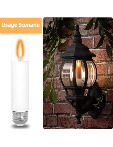 Bombillas LED Efecto Llama HEWA-Tech T9 2 Modos E26 2 Piezas