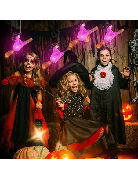 Luces de Halloween SOONEEDEAR 4 PCS Brujas Flotantes LED