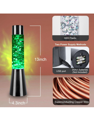 Lámpara de Movimiento Líquido LED LKUA RX-00 Unicornio 33cm