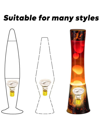 Bombillas de Reemplazo E17 R39 30W AHCCSD - Paquete de 2