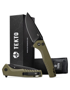 Cuchillo Plegable Tekto F3 Charlie 9" Acero D2 Verde G10