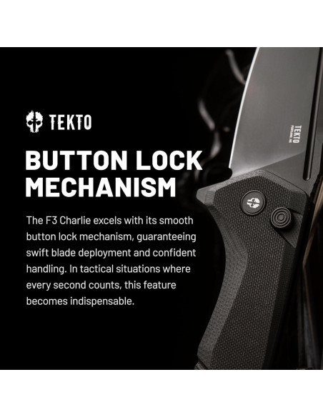 Cuchillo Plegable Tekto F3 Charlie 9.65 cm Acero D2 Titanio