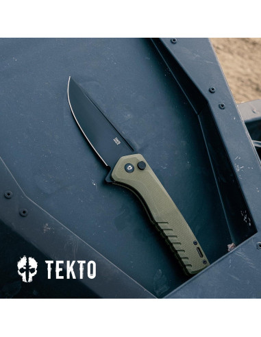 Cuchillo Plegable Tekto F3 Charlie 9" Acero D2 Verde G10