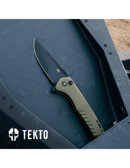Cuchillo Plegable Tekto F3 Charlie 9" Acero D2 Verde G10