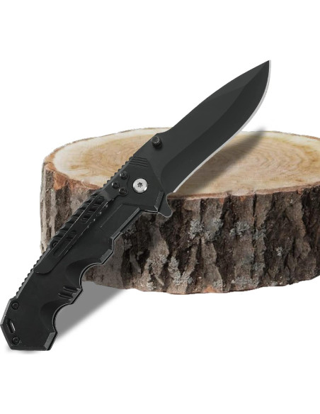 Cuchillo Táctico Plegable Milaloko P1_00A Acero Inoxidable