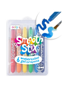 Crayones de Gel Ooly Smooth Stix 6 Colores Acuarela