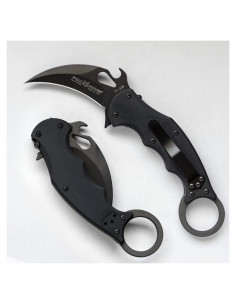 Cuchillo Karambit Plegable Fox 599 EVO Negro, Acero Inoxidable
