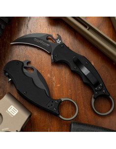 Cuchillo Karambit Plegable Fox 599 EVO Negro, Acero Inoxidable 2