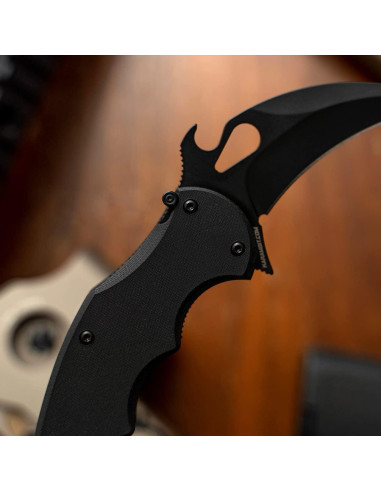 Cuchillo Karambit Plegable Fox 599 EVO Negro, Acero Inoxidable