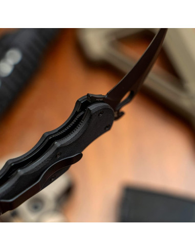 Cuchillo Karambit Plegable Fox 599 EVO Negro, Acero Inoxidable