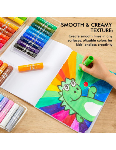 Barras de Pintura Tempera Shuttle Art 40 Colores Secado Rápido