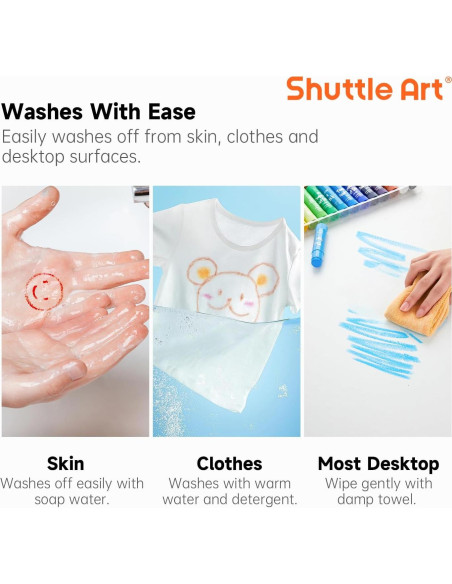 Barras de Pintura Tempera Shuttle Art 40 Colores Secado Rápido