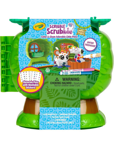 Casa del Árbol de Mascotas Crayola Safari con Estuche