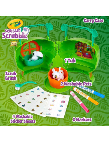 Casa del Árbol de Mascotas Crayola Safari con Estuche