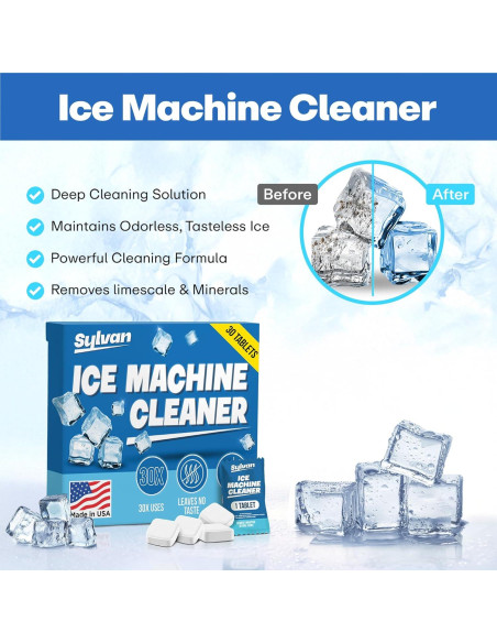 Tabletas Limpiadoras Sylvan para Máquinas de Hielo | 30 Unidades