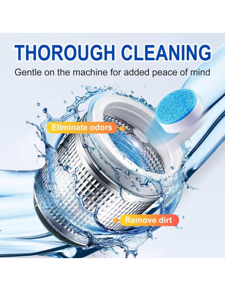 Tabletas Limpiadoras de Lavadora Fuputo 40 Pcs Ecológicas