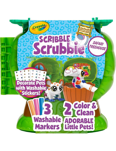 Casa del Árbol de Mascotas Crayola Safari con Estuche