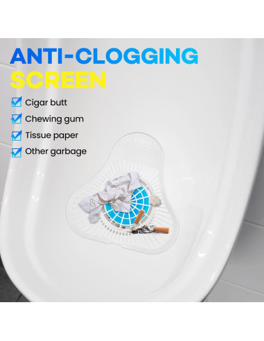 Paquete de 12 Pantallas Desodorantes para Urinario TENKAIWICK