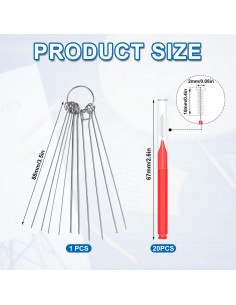 30 Piezas Herramientas de Limpieza Cabezal de Ducha XIHIRCD 2
