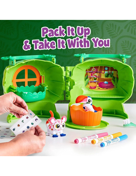 Casa del Árbol de Mascotas Crayola Safari con Estuche