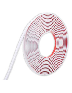 Moldura Autoadhesiva Trimold 10m x 8mm PVC Blanco Brillante